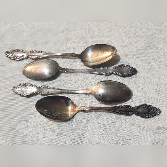 Vintage Rogers & Bros Oneida Demitasse teaspoons set of 4 - Picture 4 of 6